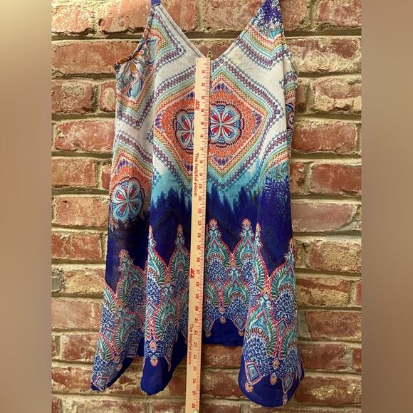 Pia Rossini Toulouse Beach Mini Dress Multi Women’s Size M/L - Picture 6 of 8